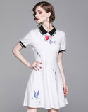 Narcissus Embroidery Dress