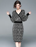 Black Leopard Dress
