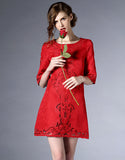 Red Maltese Dress