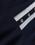 Navy Scabiosa Dress
