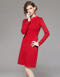 Red Knitting Dress