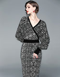 Black Leopard Dress