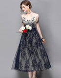 Scenery Embroidery Dress