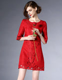 Red Maltese Dress