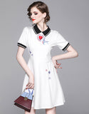 Narcissus Embroidery Dress
