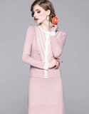 Pink Knitting Two-Piece