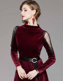 Gold Velvet Dress