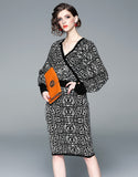 Black Leopard Dress