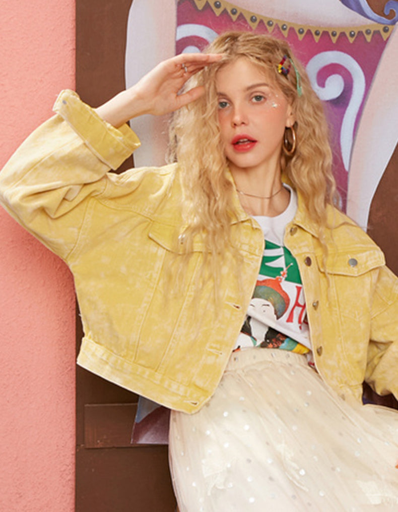 Yellow Harajuku Coat