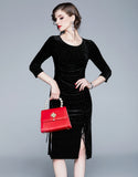 Black Velvet Dress