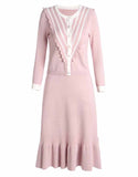 Pink Knitting Two-Piece