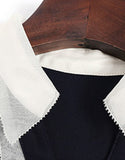 Navy Scabiosa Dress