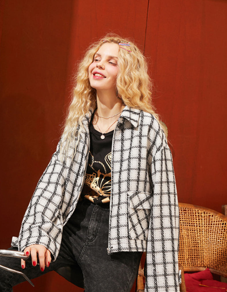 Vintage Check Coat