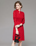 Red Knitting Dress