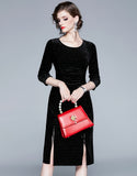 Black Velvet Dress