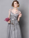 Embroidery Banquet Dress