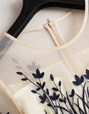 Scenery Embroidery Dress