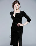 Black Velvet Dress