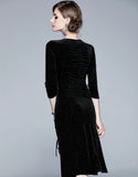 Black Velvet Dress