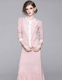 Pink Knitting Two-Piece
