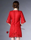 Red Maltese Dress