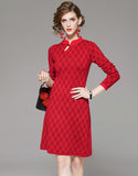 Red Knitting Dress